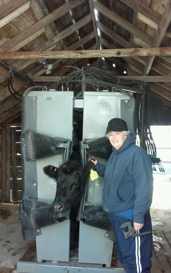 Colene on her ranch.