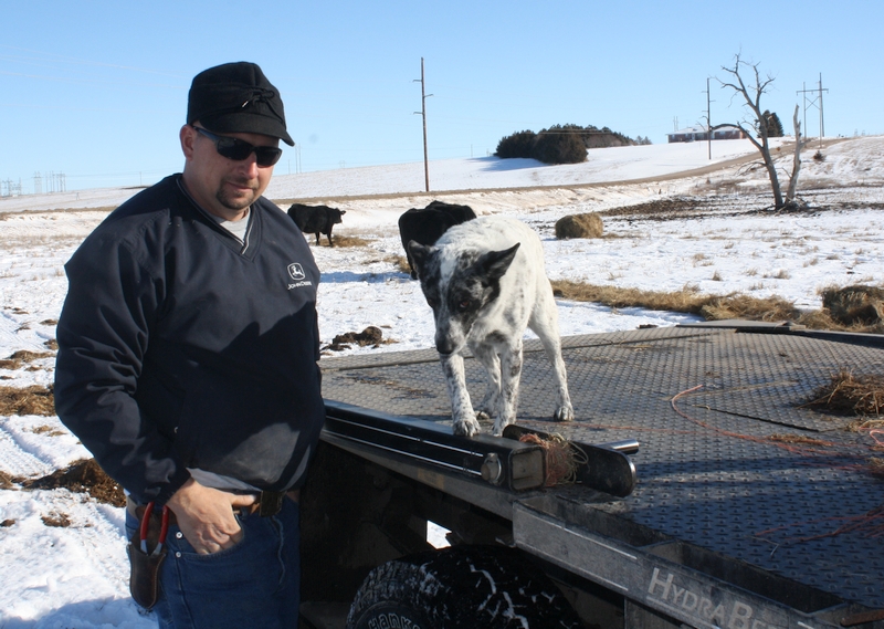 Jeff Potter with his dog.