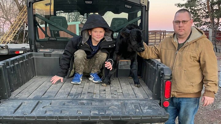 Todd Batterman and his son.