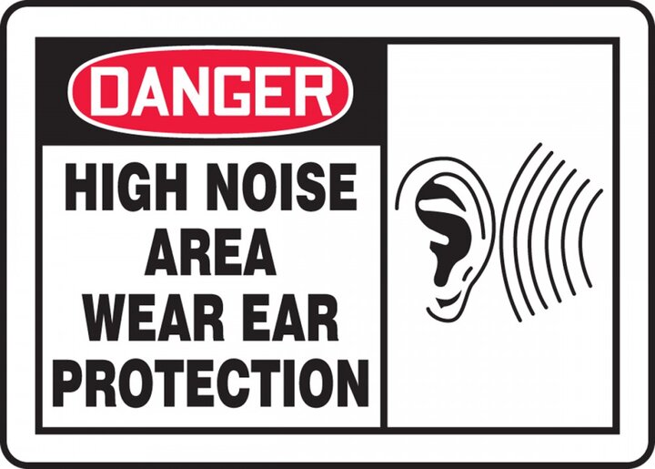 High Noise Area Sign.